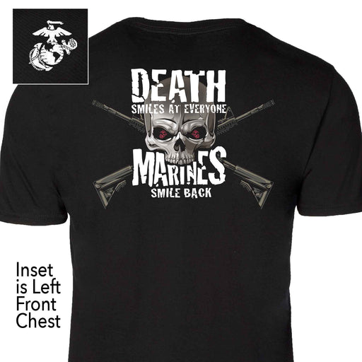 USMC Graphic "Marines Smile Back" Skull T-shirt - SGT GRIT
