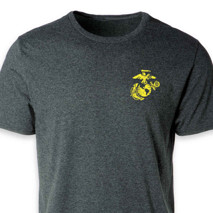 USMC 'If You Have to Ask' Graphic Black T-shirt
