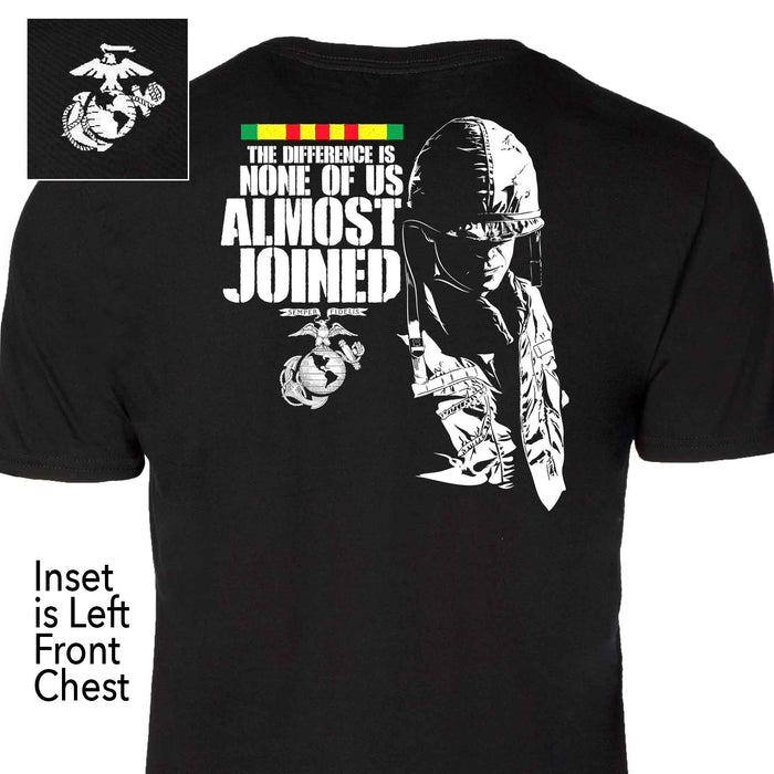 Almost Joined Back With Left Chest T-shirt - SGT GRIT