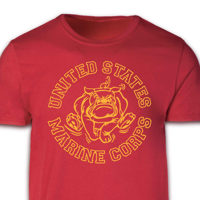 Marine Corps Bulldog Mascot Graphic T-Shirt