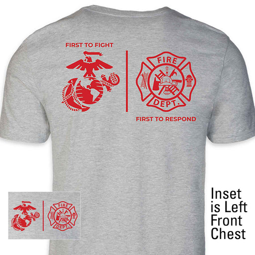USMC First Responders Fire T-shirt - SGT GRIT