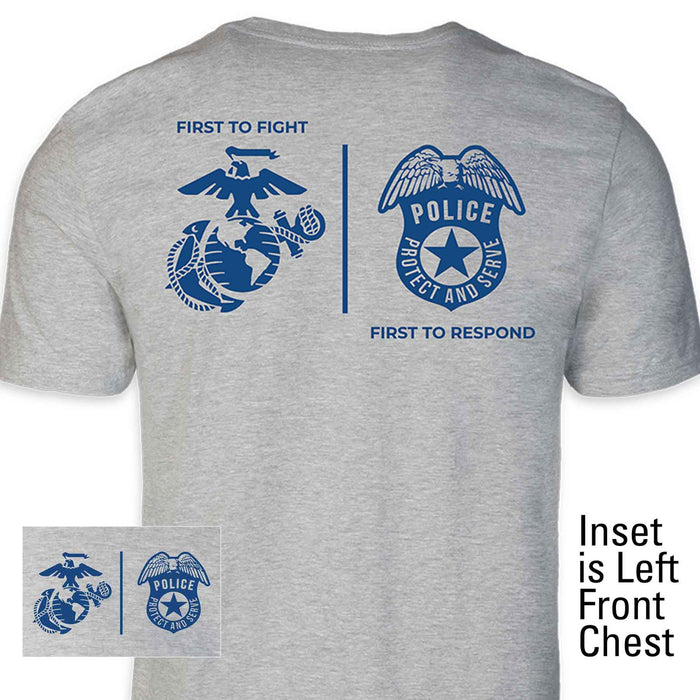 USMC First Responders Police T-shirt