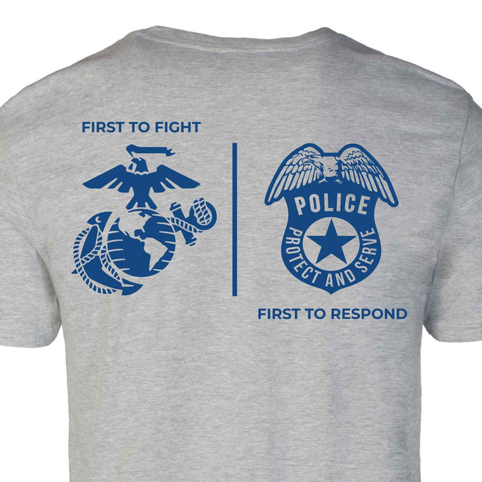USMC First Responders Police T-shirt - SGT GRIT