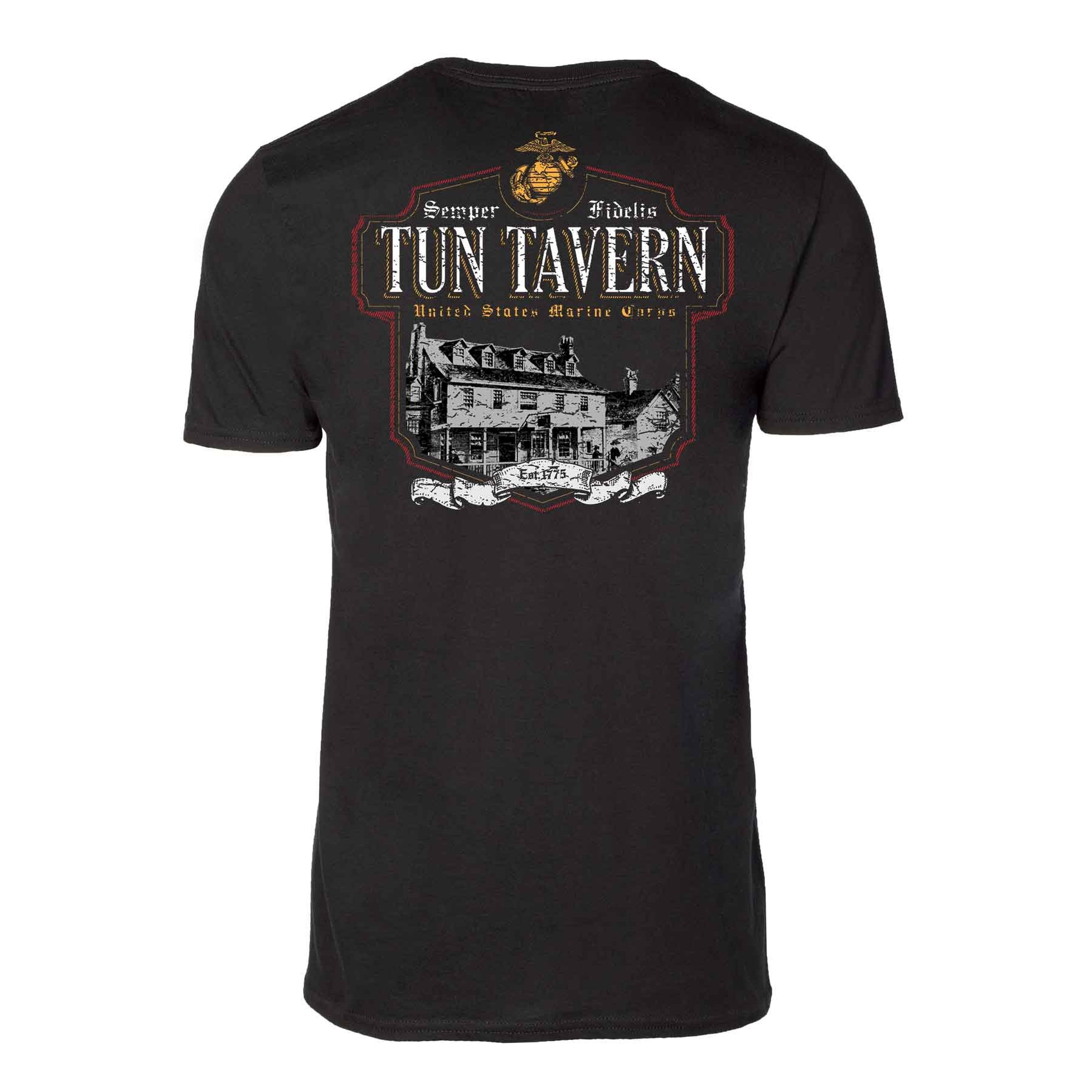 Semper Fidelis Tun Tavern Back With Left Chest T-shirt — SGT GRIT