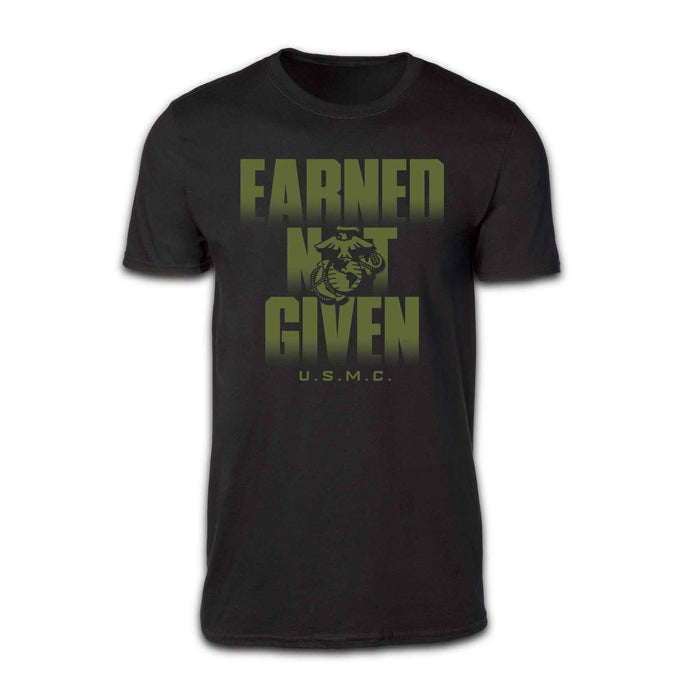 USMC Earned Not Given T-shirt - SGT GRIT
