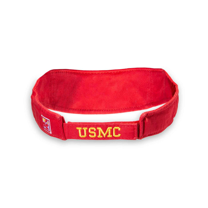Eagle, Globe, and Anchor Visor- Red and Gold - SGT GRIT