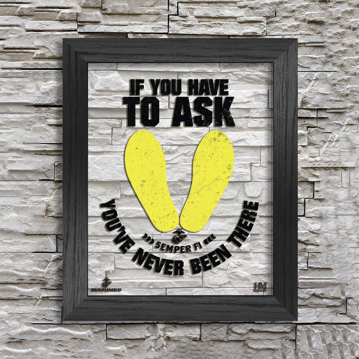 Footprints Framed Acrylic Print - SGT GRIT