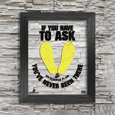 Footprints Framed Acrylic Print - SGT GRIT