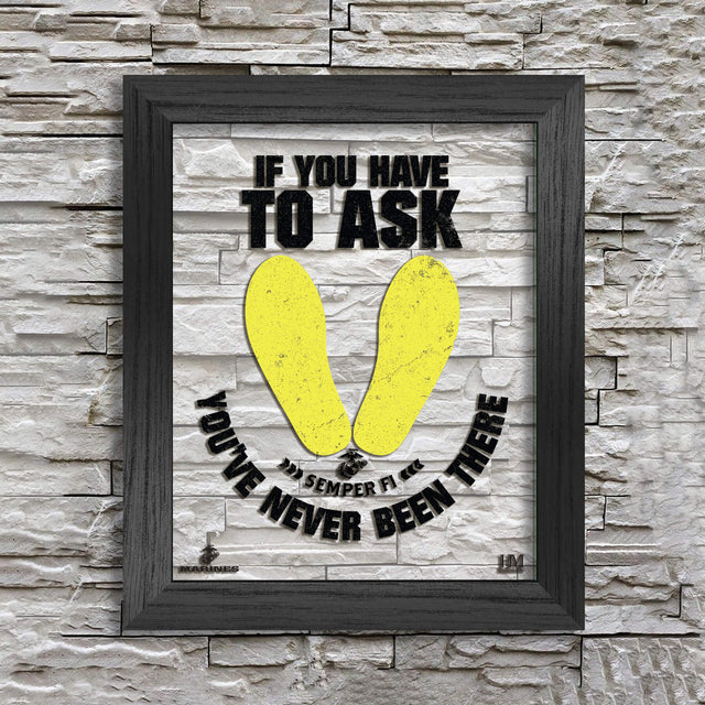 Footprints Framed Acrylic Print - SGT GRIT