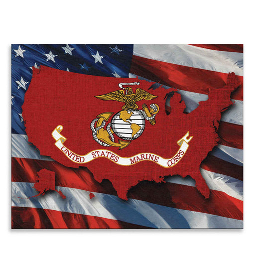 USMC Flag Canvas - SGT GRIT
