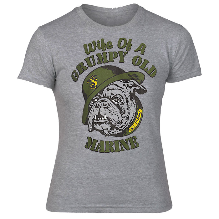Wife of a Grumpy Old Marine T-Shirt - SGT GRIT