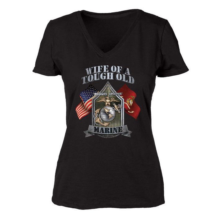 USMC 'Wife of a Tough Old Marine' T-shirt 100% Cotton - SGT GRIT