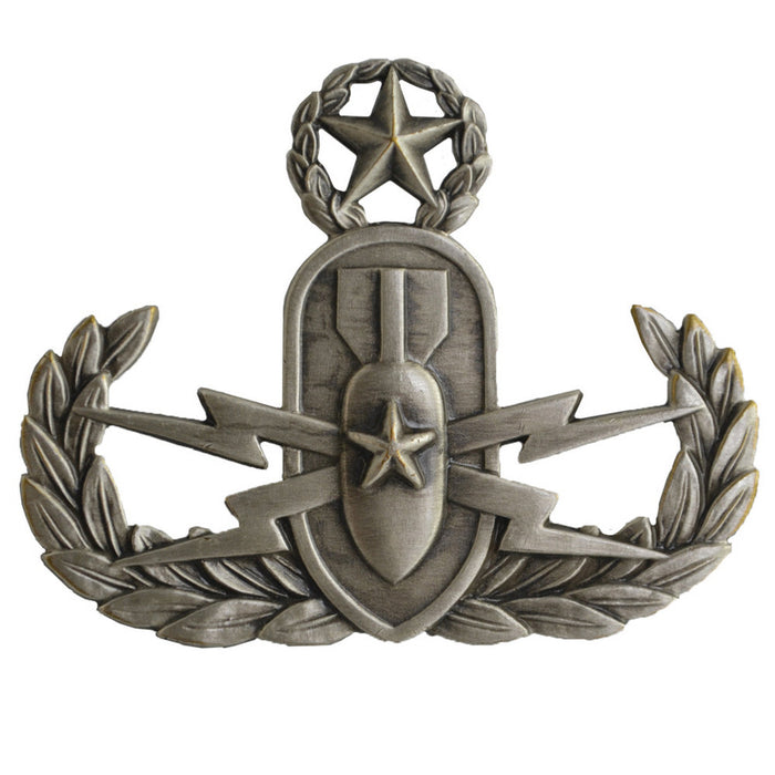 Marine Corps Master EOD Oxidized Badge - SGT GRIT