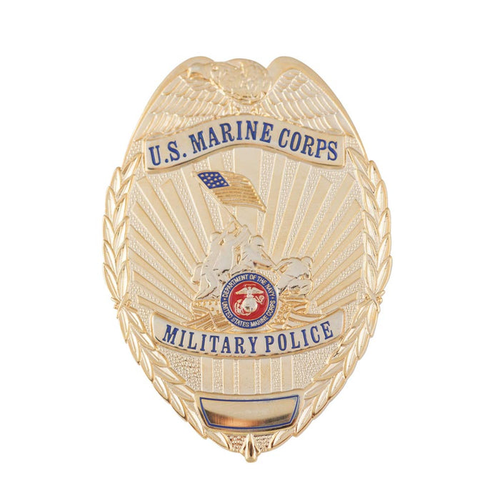 USMC Military Police Badge w/ Iwo Jima - SGT GRIT