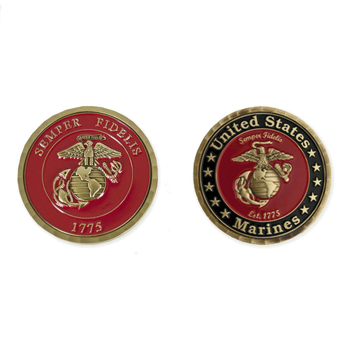 Eagle, Globe, and Anchor Challenge Coin - SGT GRIT