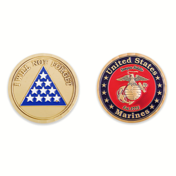 USMC I Will Not Forget Challenge Coin - SGT GRIT