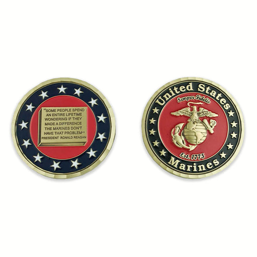 USMC Ronald Reagan Quote Challenge Coin - SGT GRIT