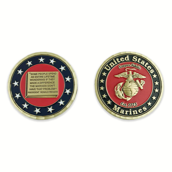 USMC Ronald Reagan Quote Challenge Coin