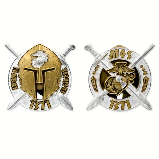 USMC Combat Engineer 1371 MOS Challenge Coin - SGT GRIT