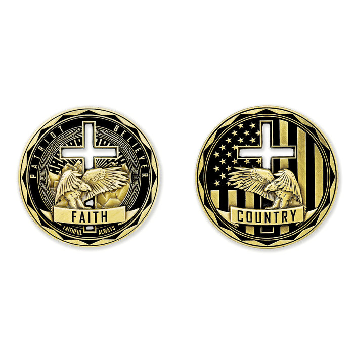 Country & Faith Challenge Coin