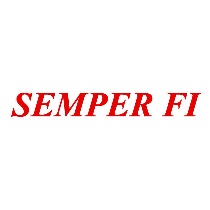 Semper Fi Vinyl Auto Decal - A
