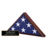 Cherry Veteran Flag Case with Engraved Plate - SGT GRIT