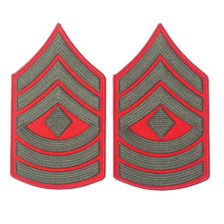 Green on Red Female Chevrons - SGT GRIT