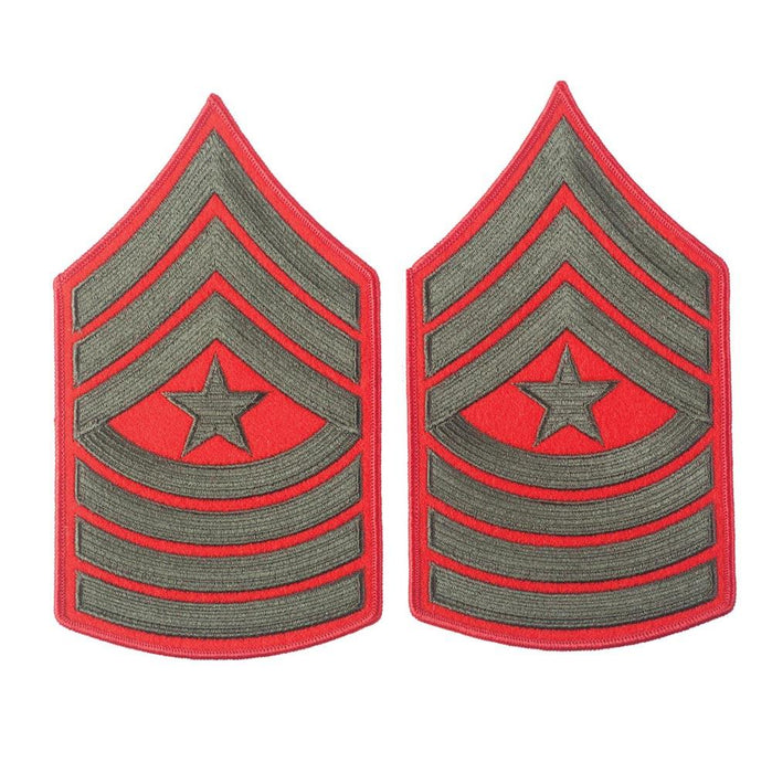 Green on Red Female Chevrons - SGT GRIT
