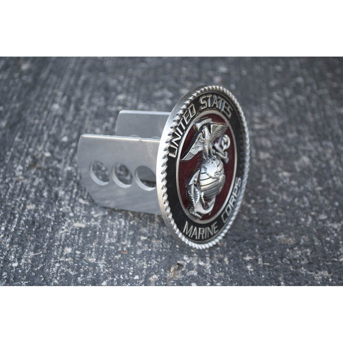 Pewter Marine Corps Hitch Cover - SGT GRIT