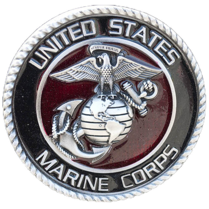 Pewter Marine Corps Hitch Cover
