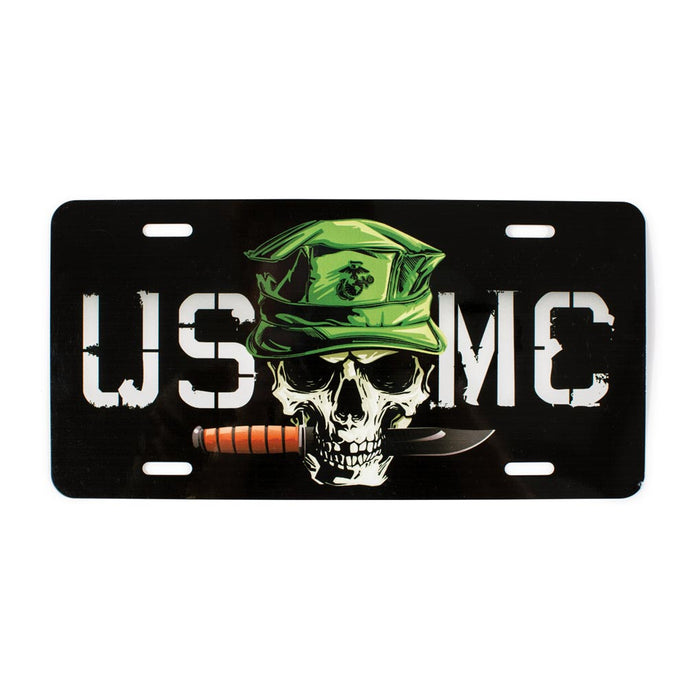USMC Skull License Plate - SGT GRIT