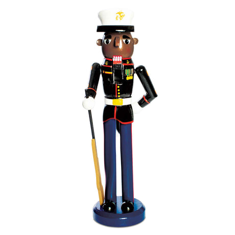 Marine Corps Nutcracker "Parade Rest" African American - SGT GRIT
