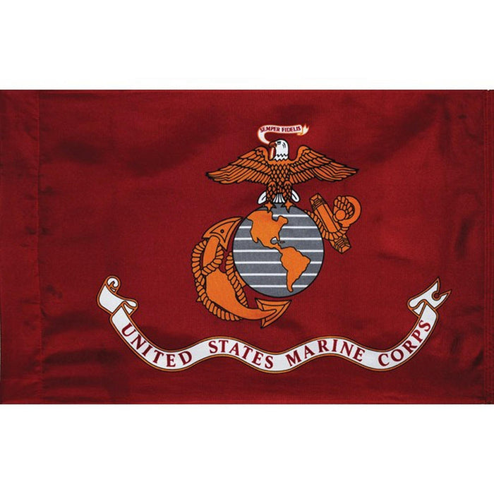 Marine Corps 3' x 2' Nylon Sleeved Flag