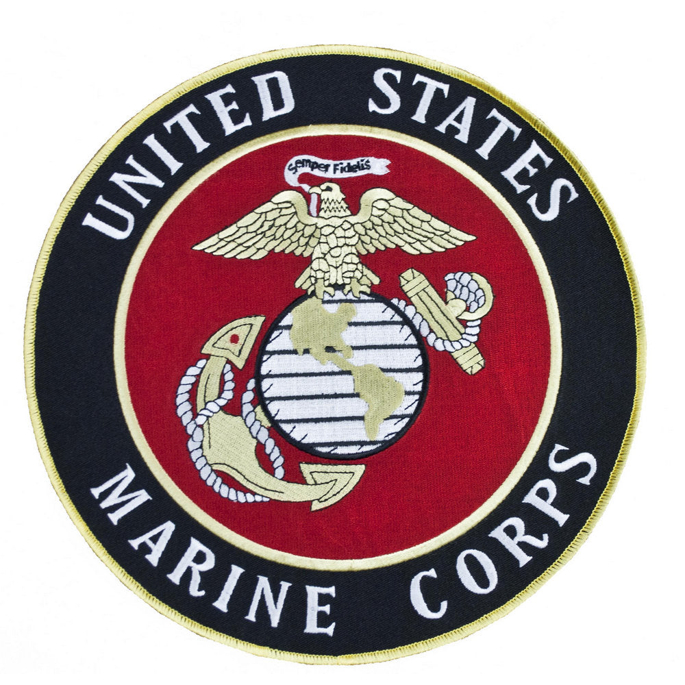 US MARINE CORPS USMC 3 INCH ROUND PATCH - MADE IN THE USA!