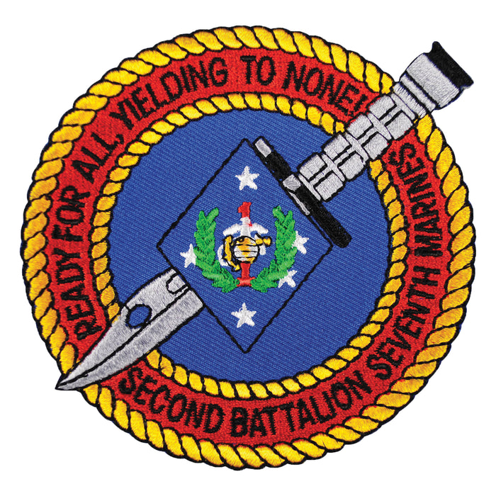 2nd Battalion 7th Marines Patch - SGT GRIT