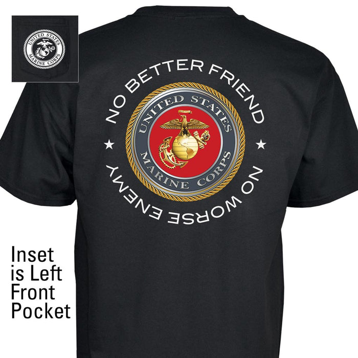 No Better Friend Front Pocket with Full Back T-Shirt - SGT GRIT