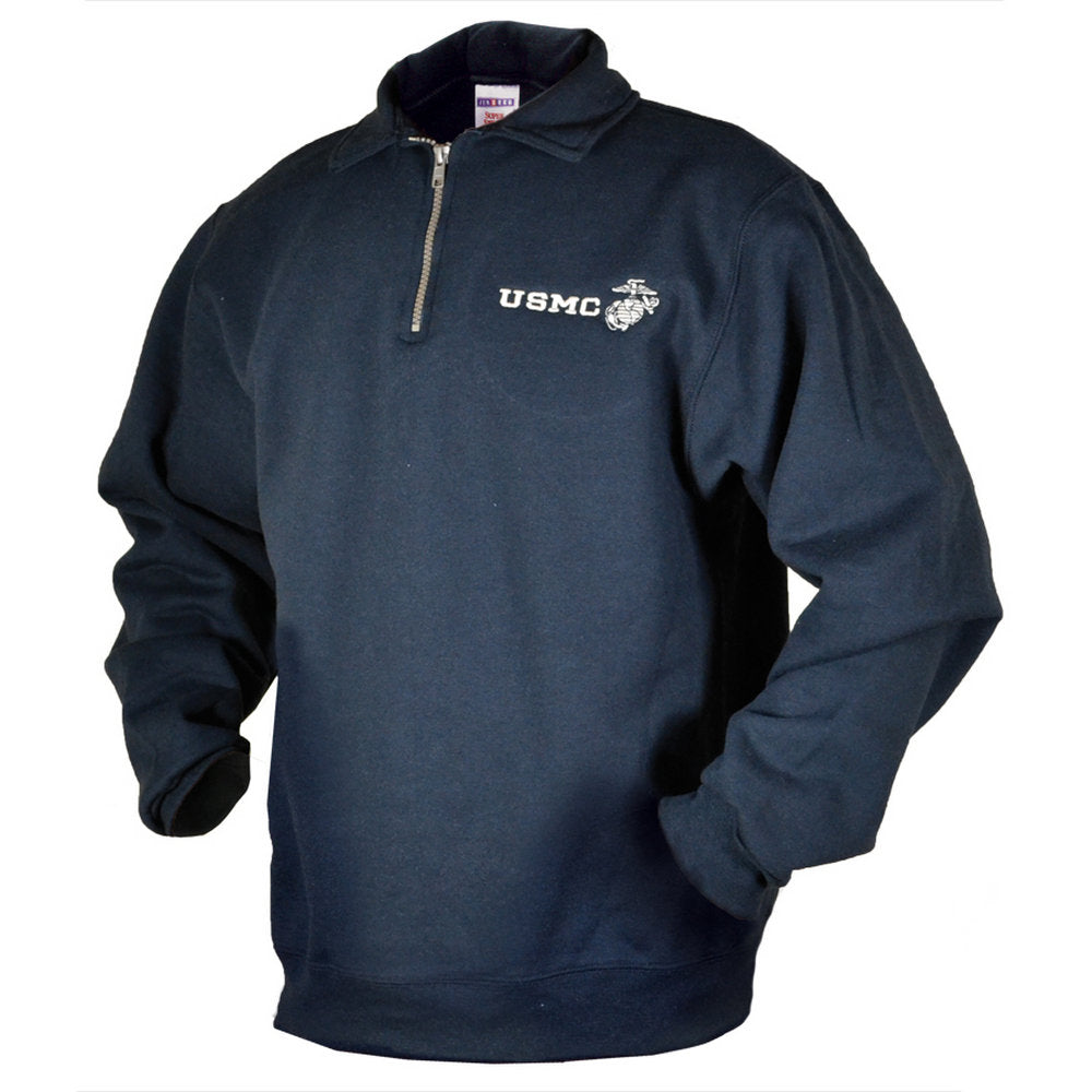 USMC Quarter Zip Pullover Sweatshirt – SGT GRIT