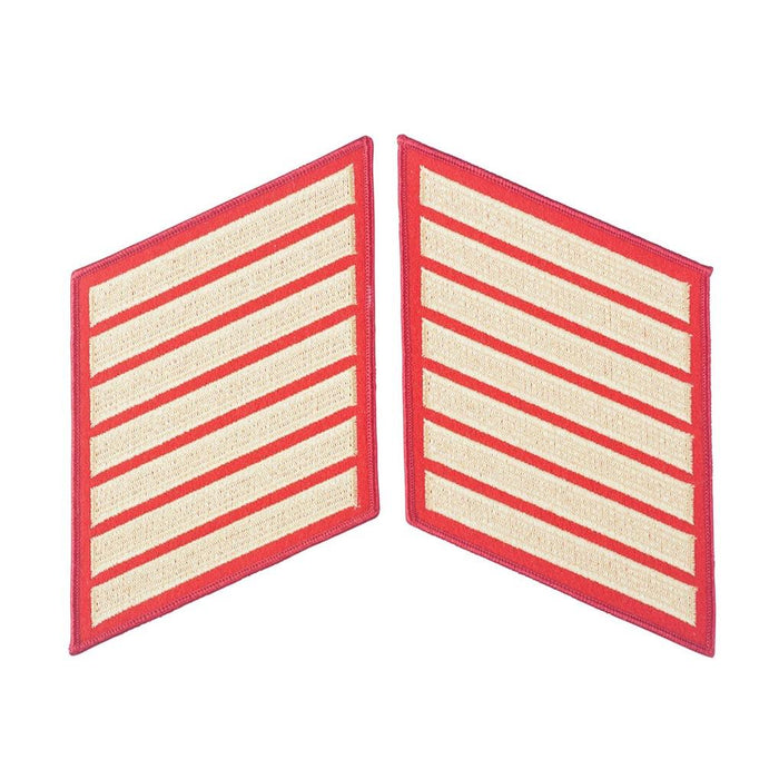 Gold on Red Service Stripes - SGT GRIT
