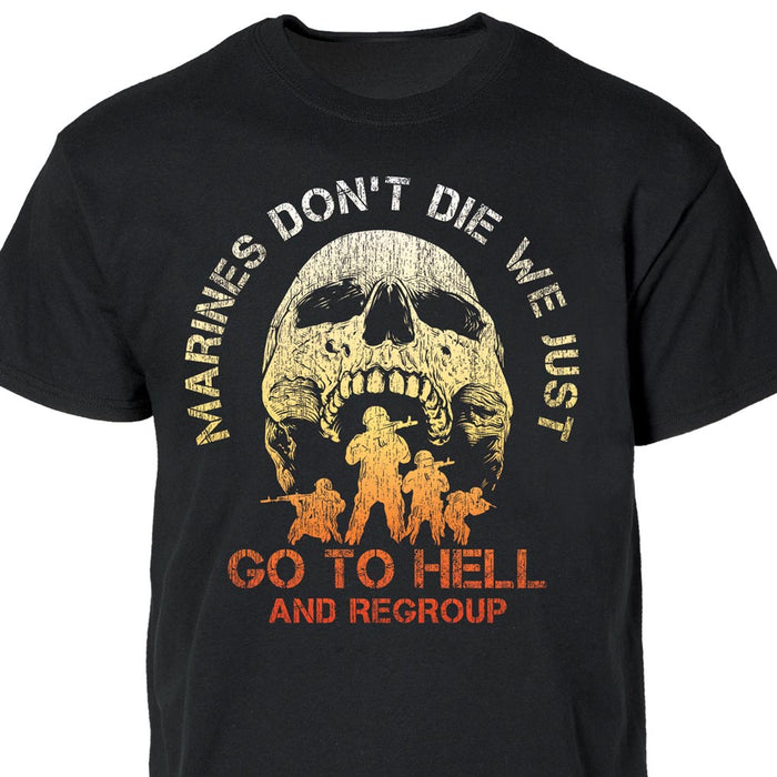 Marines Don't Die Full Front T-Shirt