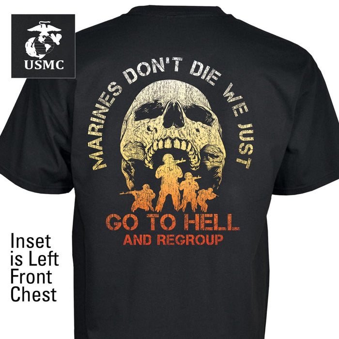 Marine Corps Marines Die/Regroup T-Shirt - SGT GRIT