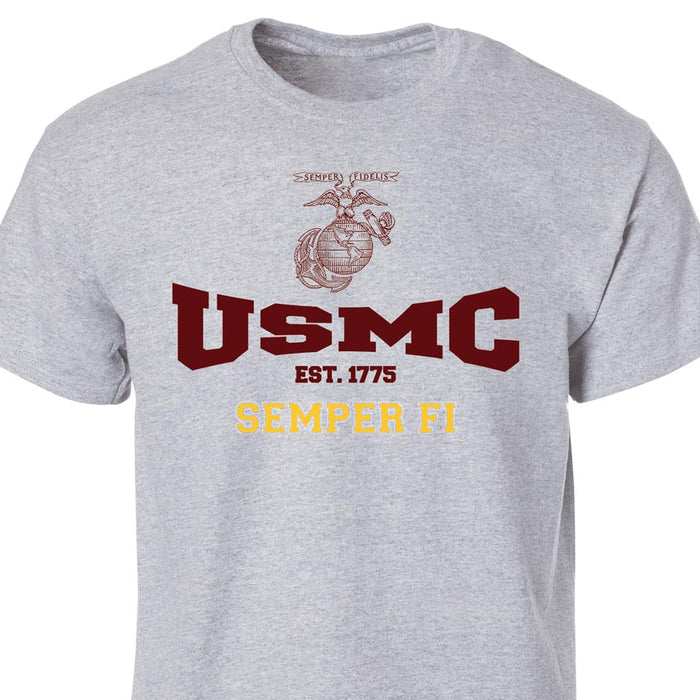 USMC Semper Fi Est 1775 T-shirt - SGT GRIT