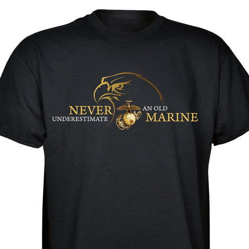 USMC 'Never Underestimate an Old Marine' T-shirt - SGT GRIT