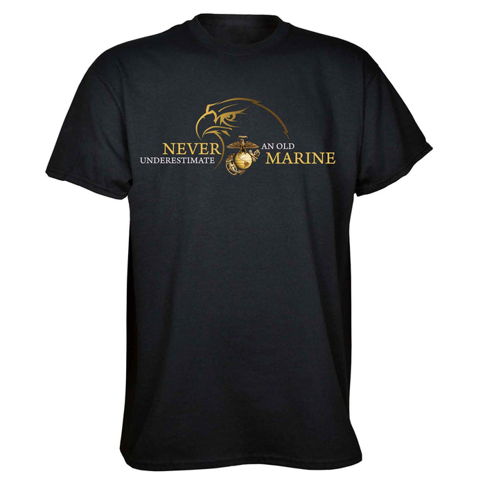 USMC 'Never Underestimate an Old Marine' T-shirt - SGT GRIT