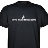 USMC Semper Fi Flag T-shirt White/Black - SGT GRIT