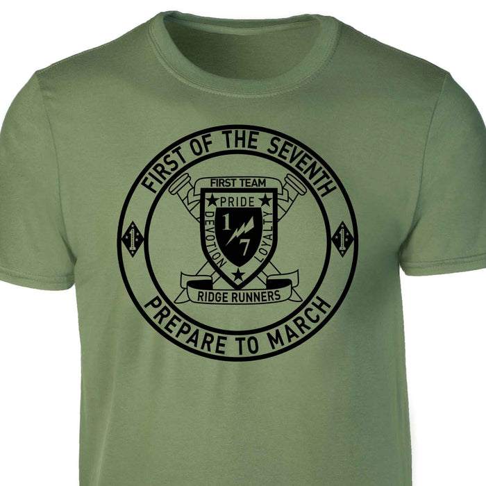 1/7 First of the Seventh T-shirt - SGT GRIT