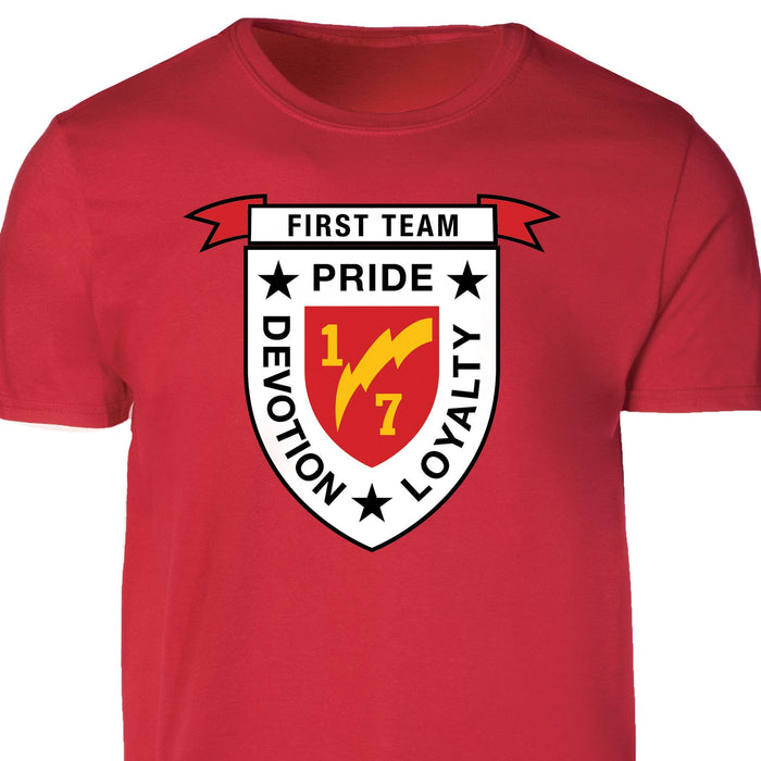 1st Battalion 7th Marines T-shirt - SGT GRIT