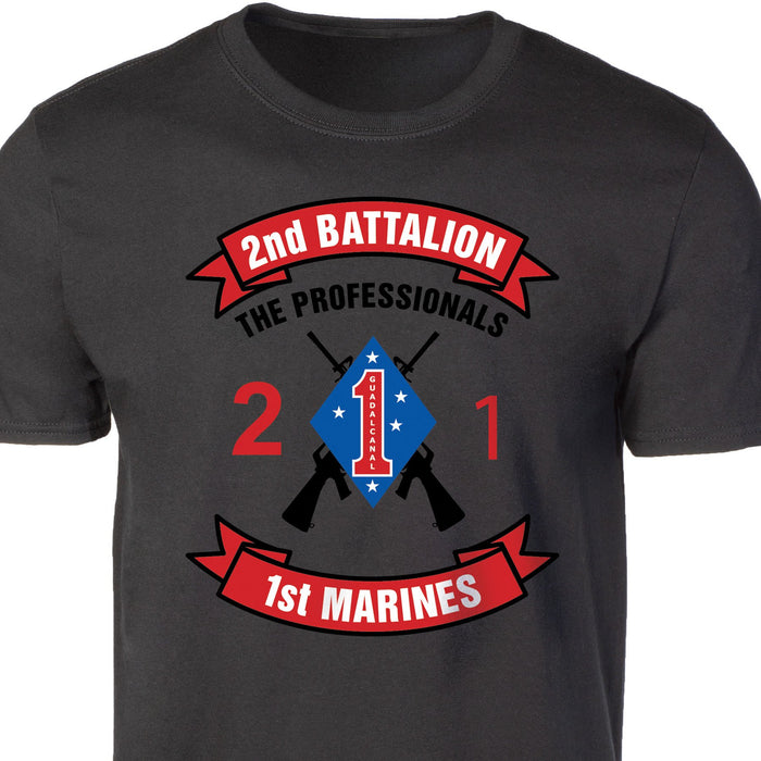 2nd Battalion 1st Marines T-shirt - SGT GRIT