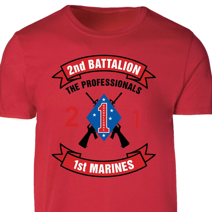 2nd Battalion 1st Marines T-shirt - SGT GRIT