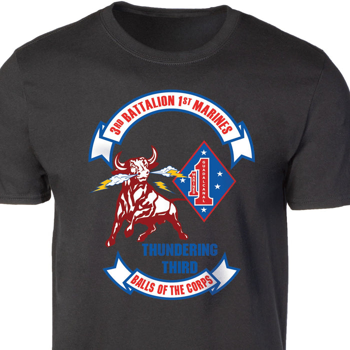 3rd Battalion 1st Marines T-shirt - SGT GRIT