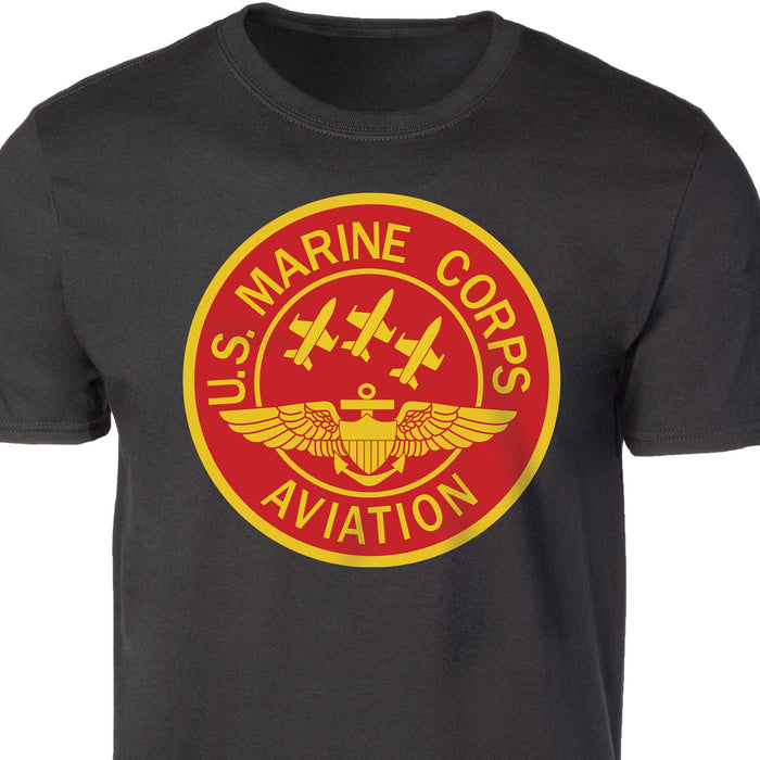 Red Marine Corps Aviation T-shirt - SGT GRIT